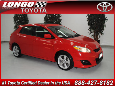 toyota matrix 2009 red hatchback s gasoline 4 cylinders front wheel drive automatic 91731