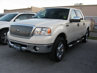 ford f 150 2008 tan lariat flex fuel 8 cylinders 4 wheel drive automatic with overdrive 45840