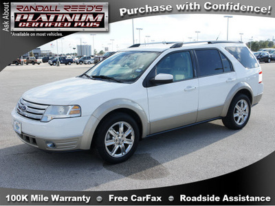 ford taurus x 2008 white suv eddie bauer gasoline 6 cylinders front wheel drive automatic 77388
