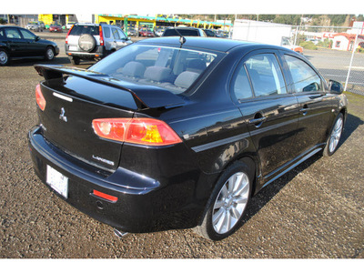 mitsubishi lancer 2008 black sedan gts gasoline 4 cylinders front wheel drive 5 speed manual 98632