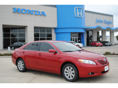 toyota camry 2007 red sedan xle v6 gasoline 6 cylinders front wheel drive autostick 77065