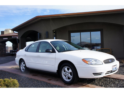 ford taurus 2006 white sedan se gasoline 6 cylinders front wheel drive automatic 99352