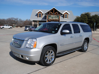 gmc yukon xl 2011 silver suv denali flex fuel 8 cylinders all whee drive automatic 76087