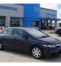 honda civic 2010 blue sedan lx gasoline 4 cylinders front wheel drive automatic 77065