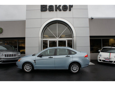 ford focus 2008 lt  blue sedan se gasoline 4 cylinders front wheel drive automatic with overdrive 08844