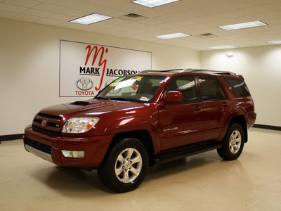 toyota 4runner 2005 red suv sport edition gasoline 8 cylinders 4 wheel drive automatic 27707