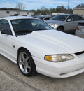 ford mustang 1995 white coupe gt gasoline 8 cylinders rear wheel drive automatic 77379
