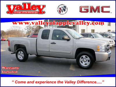 chevrolet silverado 1500 2009 silver pickup truck ext lt 4x4 flex fuel 8 cylinders 4 wheel drive automatic 55124