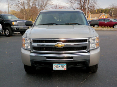 chevrolet silverado 1500 2009 silver pickup truck ext lt 4x4 flex fuel 8 cylinders 4 wheel drive automatic 55124