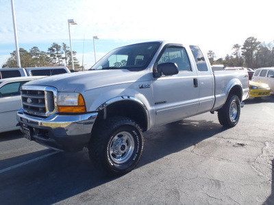 ford f 250 super duty 2001 silver xlt diesel 8 cylinders 4 wheel drive automatic with overdrive 28557