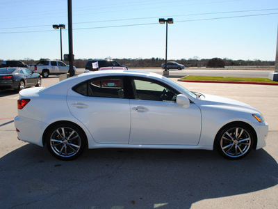 lexus is 250 2008 white sedan gasoline 6 cylinders rear wheel drive automatic 76087