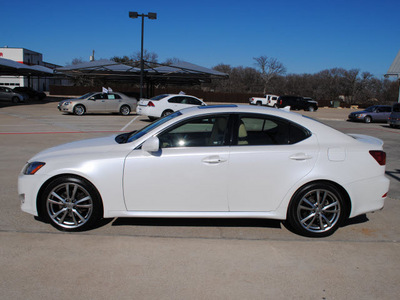 lexus is 250 2008 white sedan gasoline 6 cylinders rear wheel drive automatic 76087