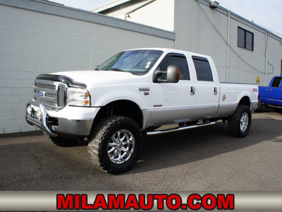 ford f 250 super duty 2005 white xlt fx4 diesel 8 cylinders 4 wheel drive automatic 98371