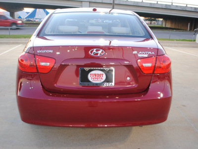 hyundai elantra 2007 red sedan gls gasoline 4 cylinders front wheel drive automatic 75228