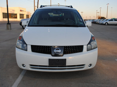 nissan quest 2004 white van 3 5 se gasoline 6 cylinders front wheel drive automatic 75228