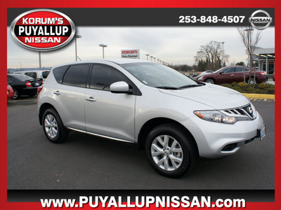 nissan murano 2011 silver gasoline 6 cylinders all whee drive automatic with overdrive 98371