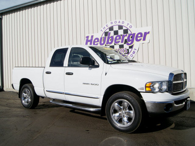 dodge ram pickup 1500 2005 bright white laramie 8 cylinders 4 wheel drive automatic 80905