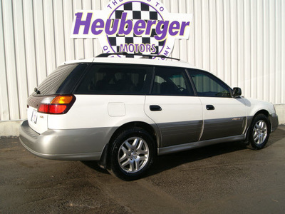 subaru outback 2003 white frost pearl wagon gasoline 4 cylinders sohc all whee drive automatic 80905