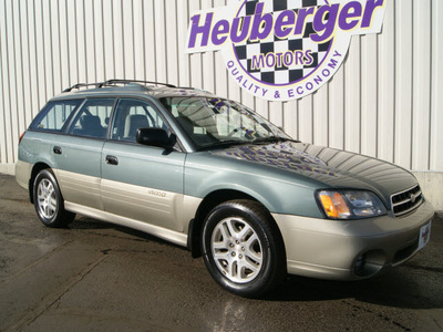 subaru outback 2002 wintergreen wagon gasoline 4 cylinders all whee drive automatic 80905