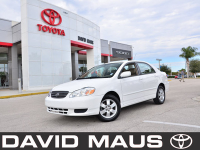 toyota corolla 2003 white sedan le gasoline 4 cylinders front wheel drive automatic 32771