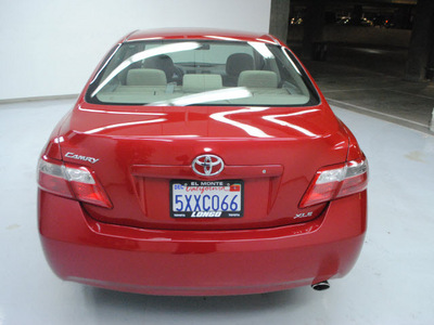 toyota camry 2007 red sedan xle gasoline 4 cylinders front wheel drive automatic 91731