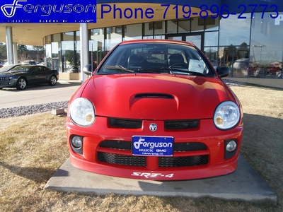 dodge neon srt 4 2004 flame red sedan gasoline 4 cylinders dohc front wheel drive 5 spd man 80910
