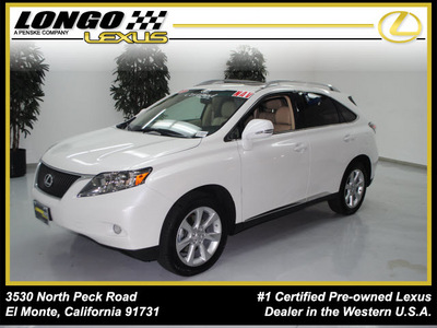 lexus rx 350 2011 white suv gasoline 6 cylinders front wheel drive automatic 91731