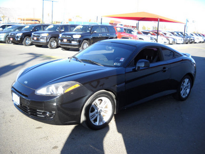 hyundai tiburon 2008 black coupe gs gasoline 4 cylinders front wheel drive standard 79925