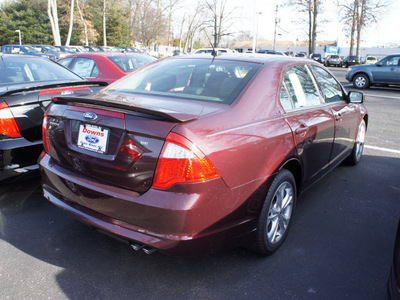ford fusion 2012 maroon sedan se gasoline 4 cylinders front wheel drive automatic 08753