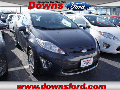 ford fiesta 2012 gray hatchback ses gasoline 4 cylinders front wheel drive automatic 08753