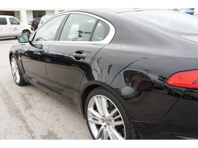 jaguar xf 2011 black sedan supercharged gasoline 8 cylinders rear wheel drive 6 speed automatic 77388