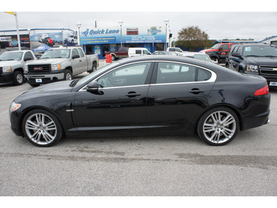 jaguar xf 2011 black sedan supercharged gasoline 8 cylinders rear wheel drive 6 speed automatic 77388