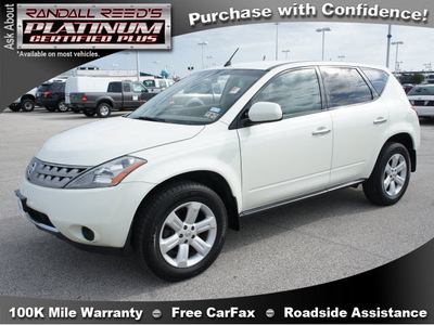 nissan murano 2006 off white suv s gasoline 6 cylinders front wheel drive automatic 77388