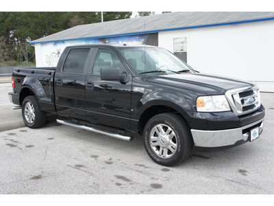 ford f 150 2007 black xlt gasoline 8 cylinders rear wheel drive 4 speed automatic 77388