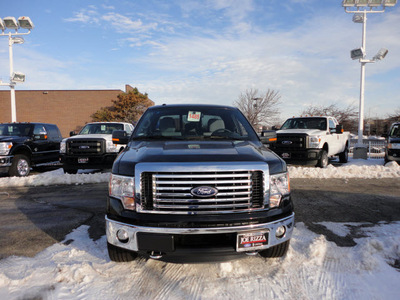 ford f 150 2012 black xlt 4x4 gasoline 6 cylinders 4 wheel drive automatic with overdrive 60546