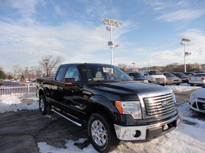 ford f 150 2012 black xlt 4x4 gasoline 6 cylinders 4 wheel drive automatic with overdrive 60546