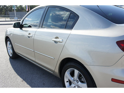 mazda mazda3 2006 tan sedan gasoline 4 cylinders front wheel drive automatic 77388