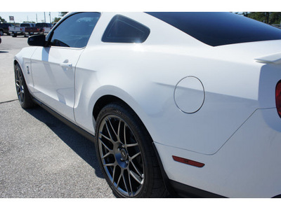 ford shelby gt500 2011 white coupe gasoline 8 cylinders rear wheel drive 6 speed manual 77388