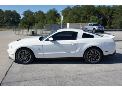 ford shelby gt500 2011 white coupe gasoline 8 cylinders rear wheel drive 6 speed manual 77388