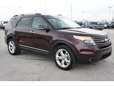 ford explorer 2011 maroon suv limited gasoline 6 cylinders 2 wheel drive 6 speed automatic 77388