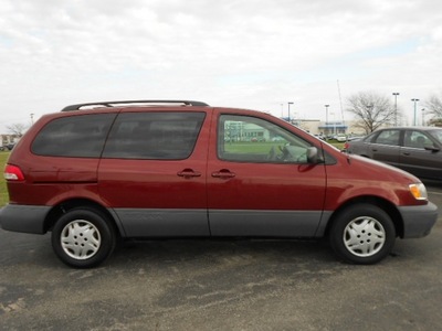 toyota sienna 2002 red van gasoline 6 cylinders front wheel drive 4 speed automatic 43228