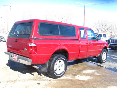 ford ranger 2003 red xlt gasoline 6 cylinders sohc 4 wheel drive automatic 80301