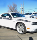 dodge challenger 2012 white coupe r t classic gasoline 8 cylinders rear wheel drive 6 speed manual 80301