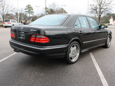 mercedes benz e class 2001 black sedan e55 amg gasoline 8 cylinders rear wheel drive automatic 27616