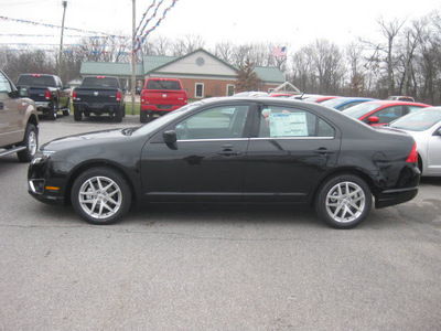 ford fusion 2012 black sedan sel gasoline 4 cylinders front wheel drive 6 speed automatic 62863