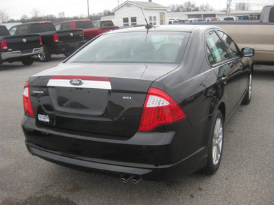 ford fusion 2012 black sedan sel gasoline 4 cylinders front wheel drive 6 speed automatic 62863