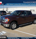 ford f 150 2010 dk  red xlt gasoline 8 cylinders 2 wheel drive automatic 76108