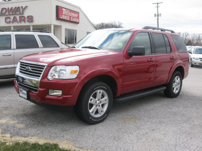 ford explorer 2010 red suv xlt gasoline 6 cylinders 4 wheel drive automatic with overdrive 45840