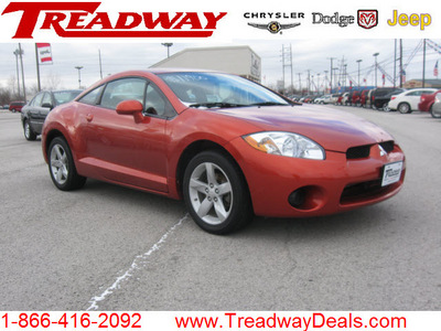 mitsubishi eclipse 2008 orange hatchback gs gasoline 4 cylinders front wheel drive automatic 45840