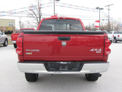 dodge ram pickup 1500 2007 red slt flex fuel 8 cylinders 4 wheel drive automatic with overdrive 45840